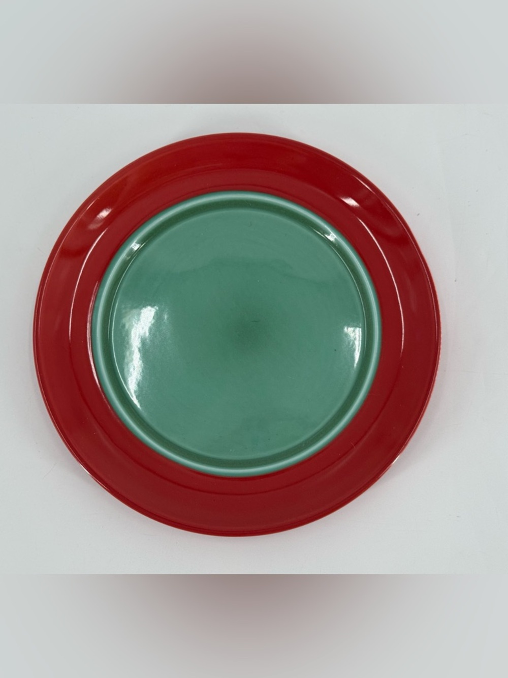 Anthropology Vintage Discontinued 2 Tone Salad Plates set of 6